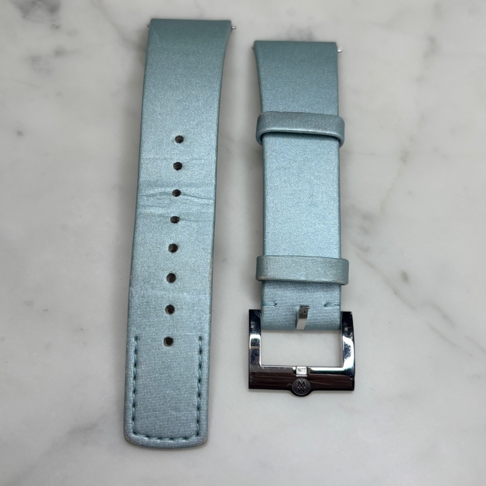 Michele Light Blue Watch Strap 20mm